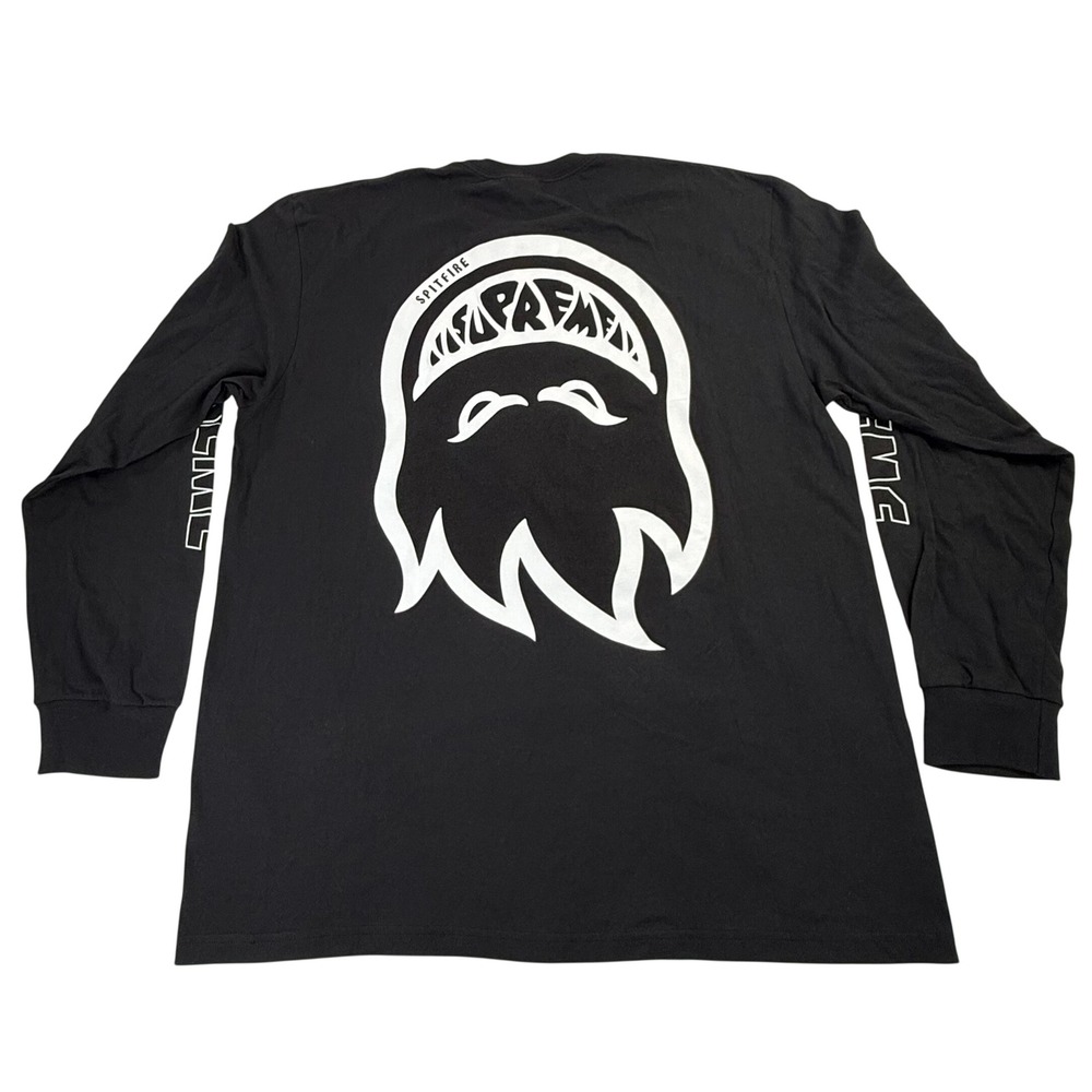 Supreme Spitfire Cat Long Sleeve T-Shirt Black XL Graphic Skateboard Tee